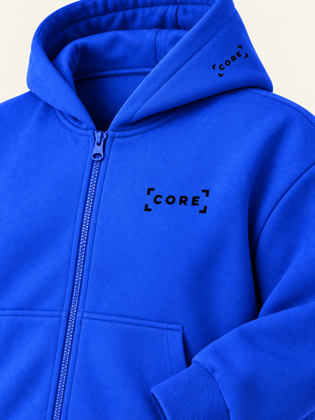 CORE Zip Hoodie 460g — Niebieski