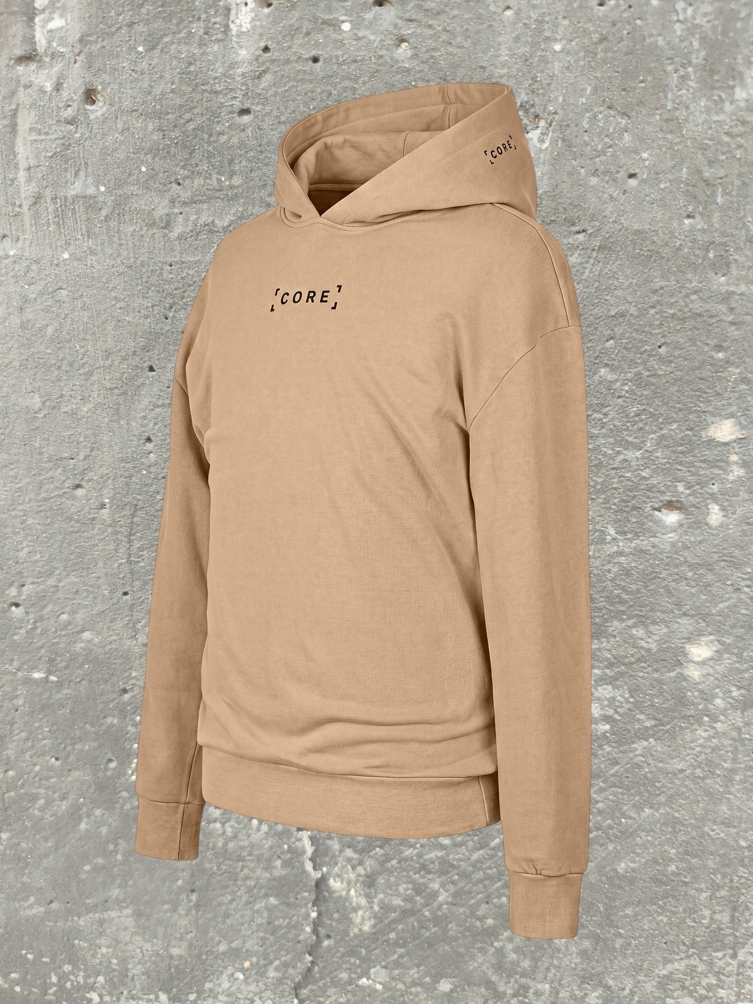 CORE Hoodie Acid Wash 300g — Beige Vol. 3