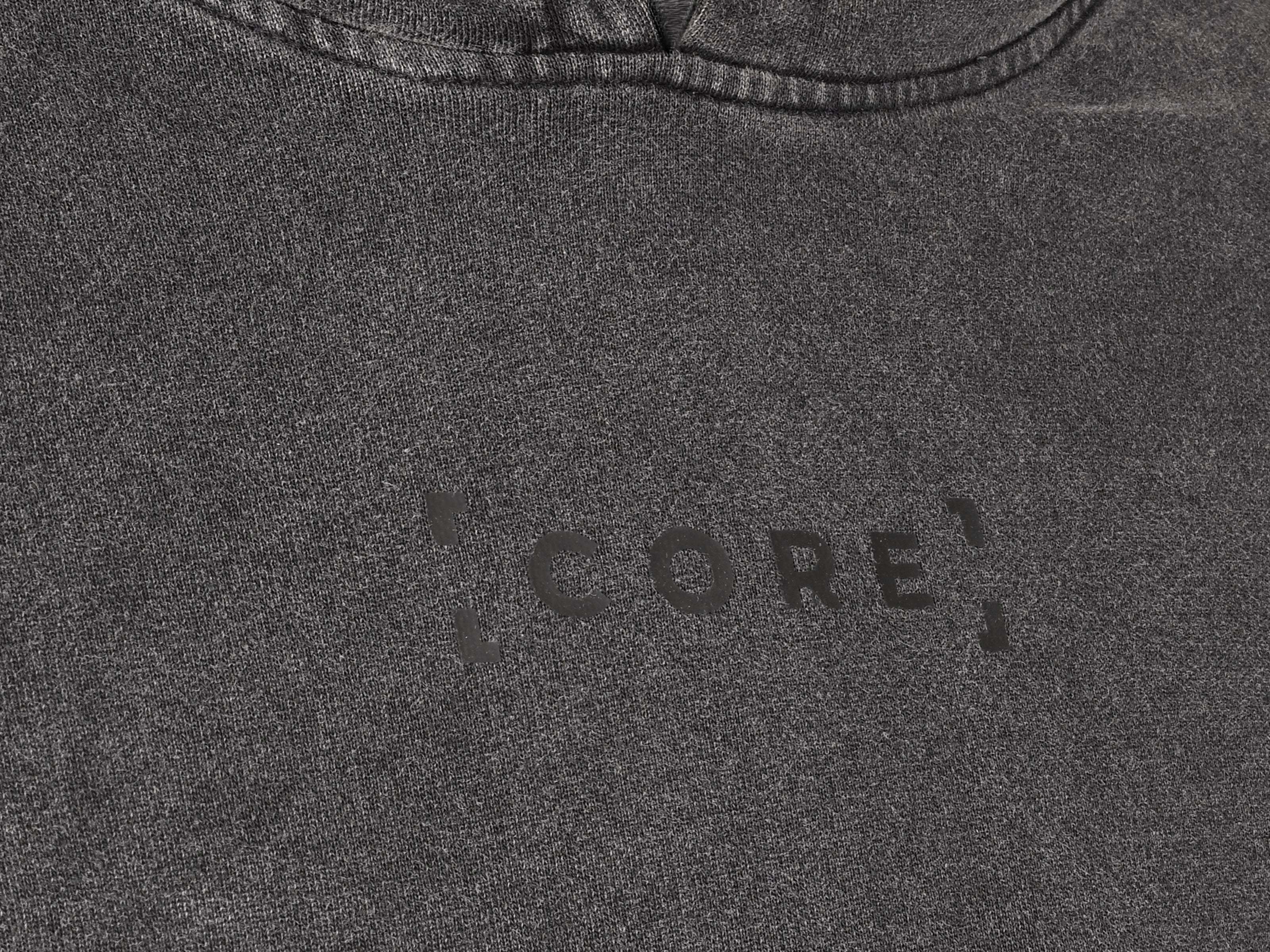 CORE Hoodie Acid Wash 300g — Czarny Vol. 1